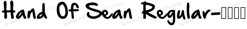 Hand Of Sean Regular字体转换